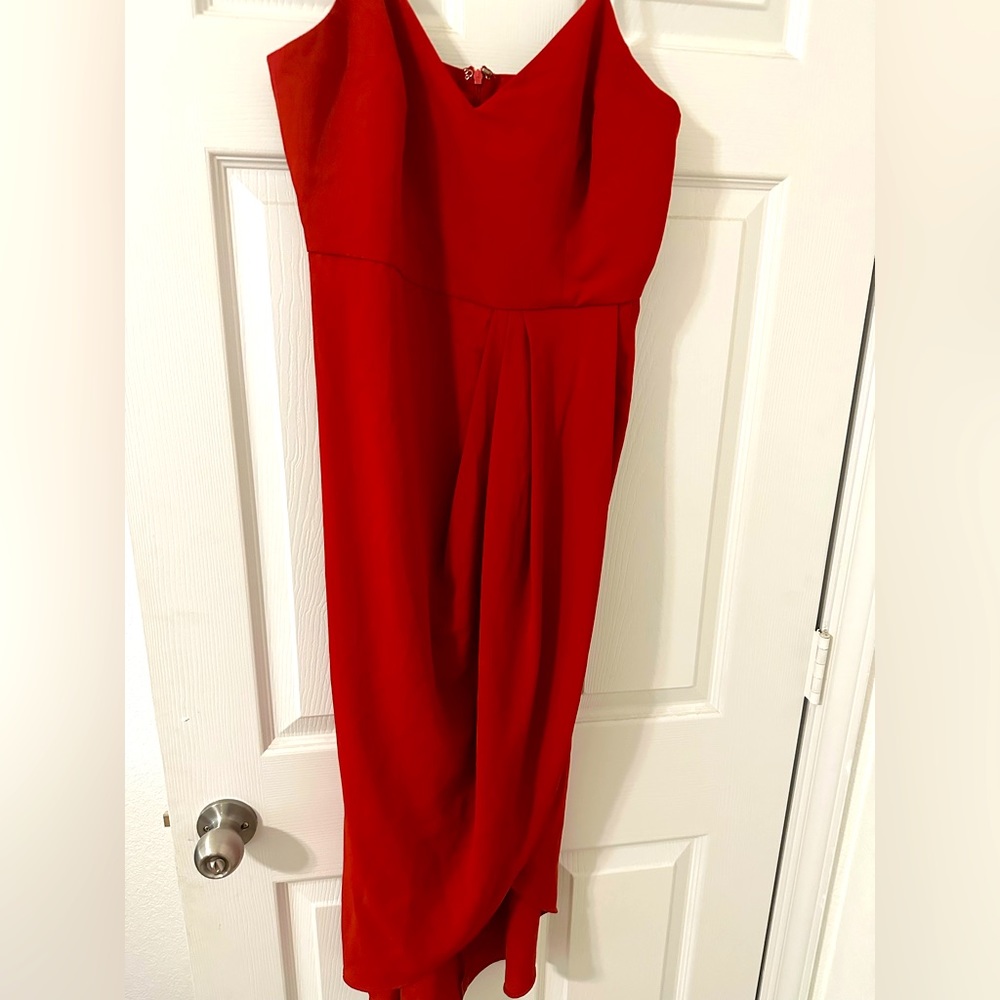 Spicy Red mid-length dress